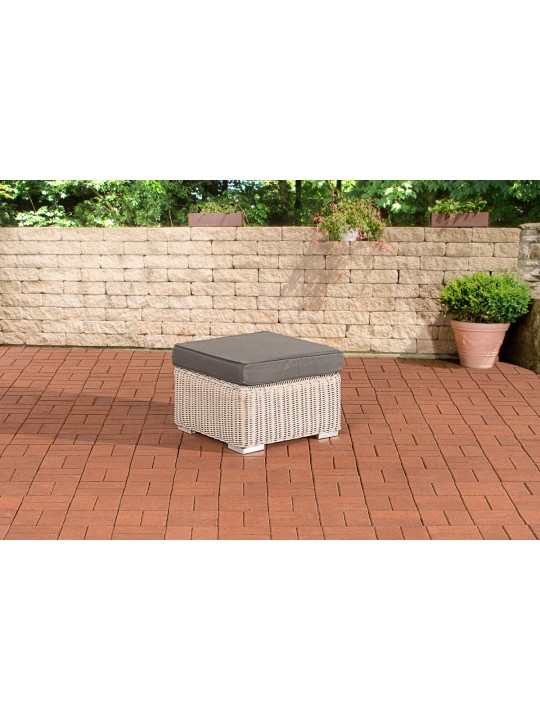 Taburet Bilbao / Madeira Iron Grey, alb perlat