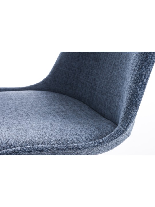 Scaun Pegleg material rotund natural, albastru Scaun Pegleg material rotund natural, albastru