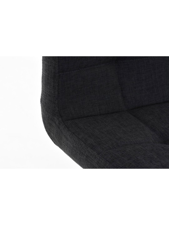 Scaun de bar tesatura Lincoln, gri închis