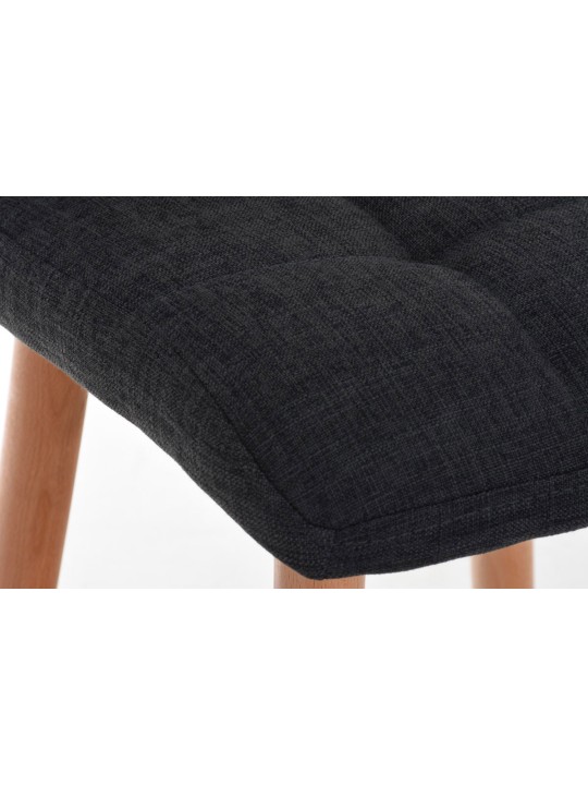 Scaun de bar tesatura Lincoln, gri închis