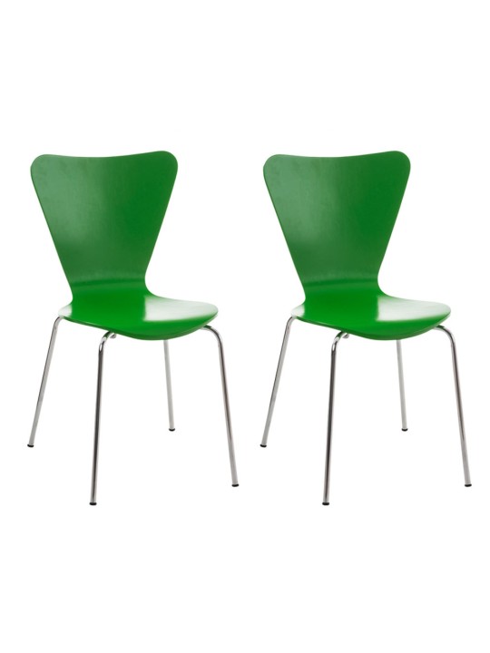 Set 2 scaune vizitator Calisto, verde
