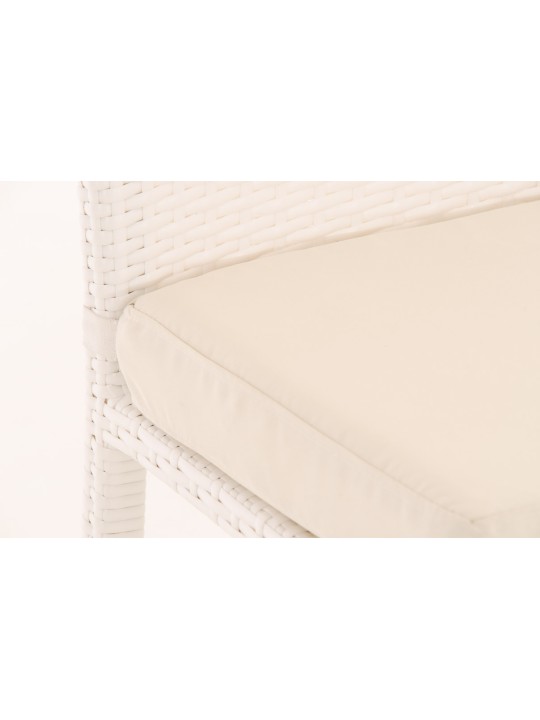 Scaun de bar Mari crem, alb