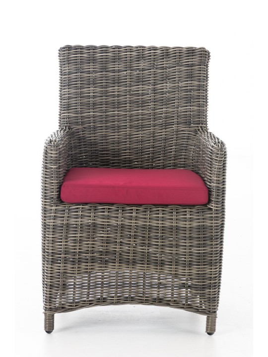 Scaun Fontana / Sankt Marlo Ruby Red 5mm, gri melanj