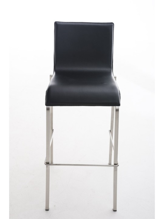 Scaun de bar Avola piele plat E78, negru Scaun de bar Avola piele plat E78, negru