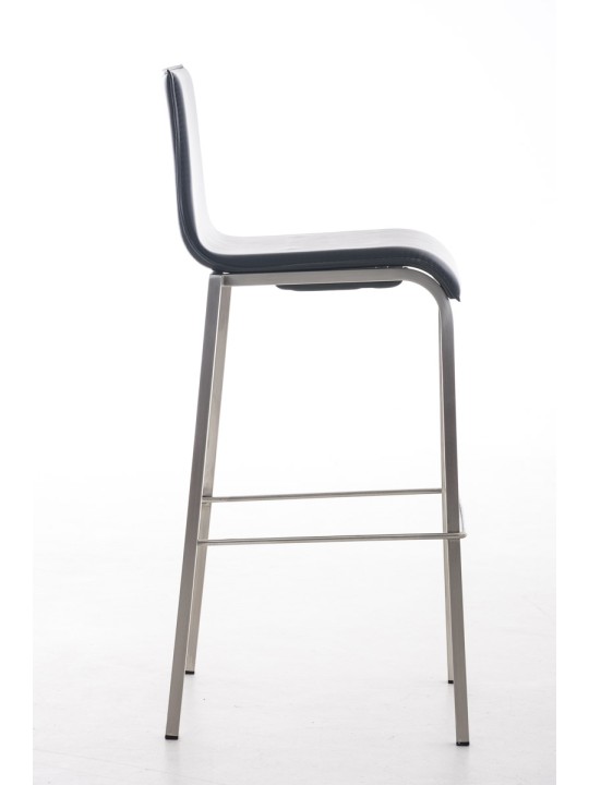 Scaun de bar Avola piele plat E78, negru Scaun de bar Avola piele plat E78, negru