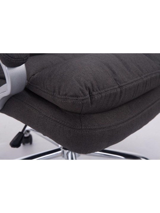 Scaun de birou BIG Vancouver material, gri închis