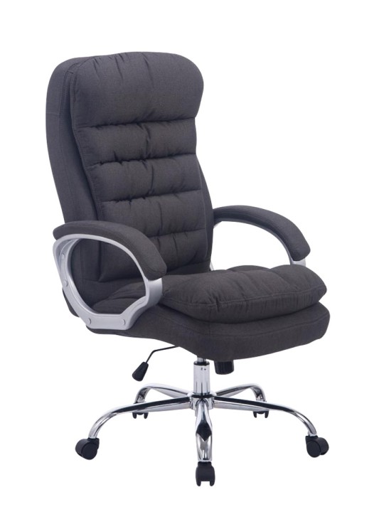 Scaun de birou BIG Vancouver material, gri închis