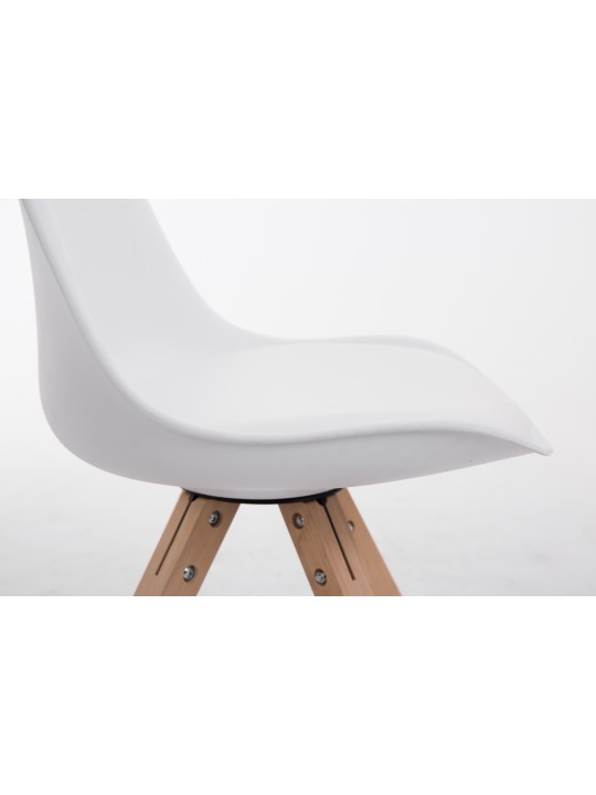 Scaun vizitator Toulouse Natura Square, alb