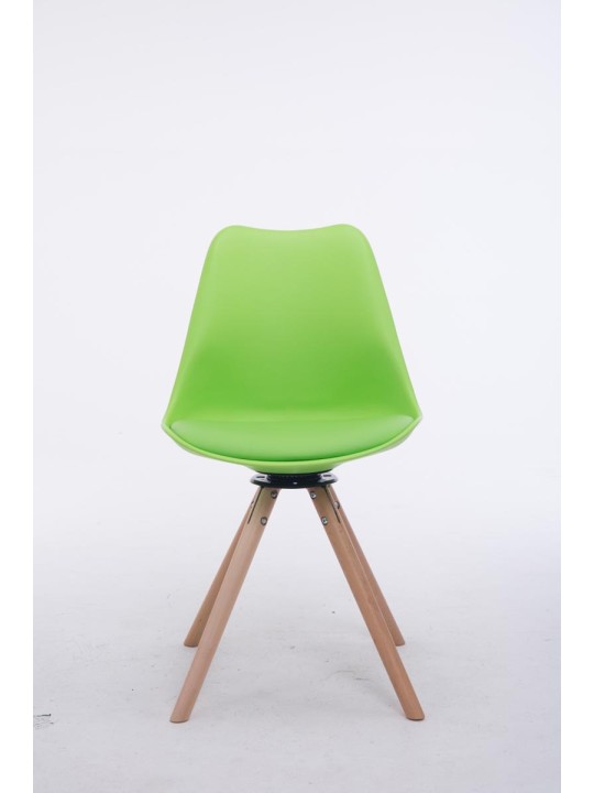 Scaun vizitator rotund Rotund Natura Troyes, verde