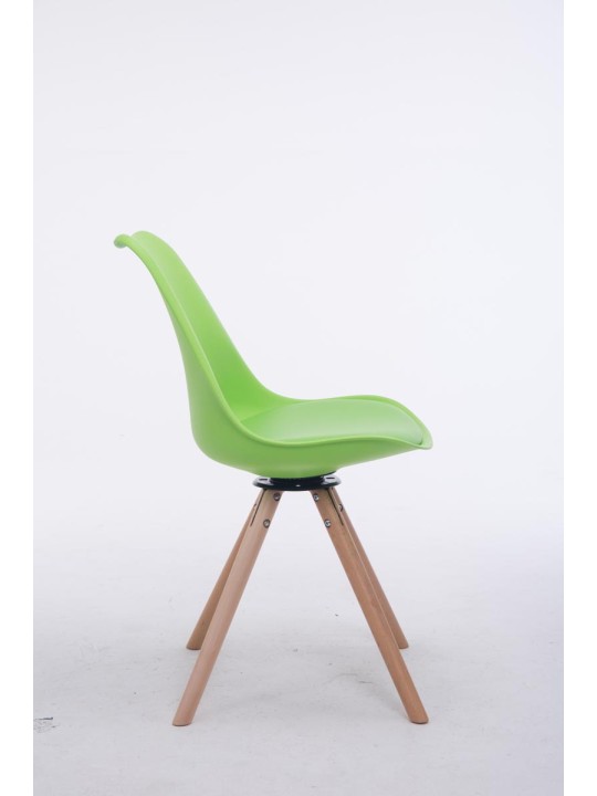 Scaun vizitator rotund Rotund Natura Troyes, verde