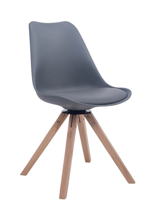 Scaun vizitator pivotant Troyes Piața Natura, gri