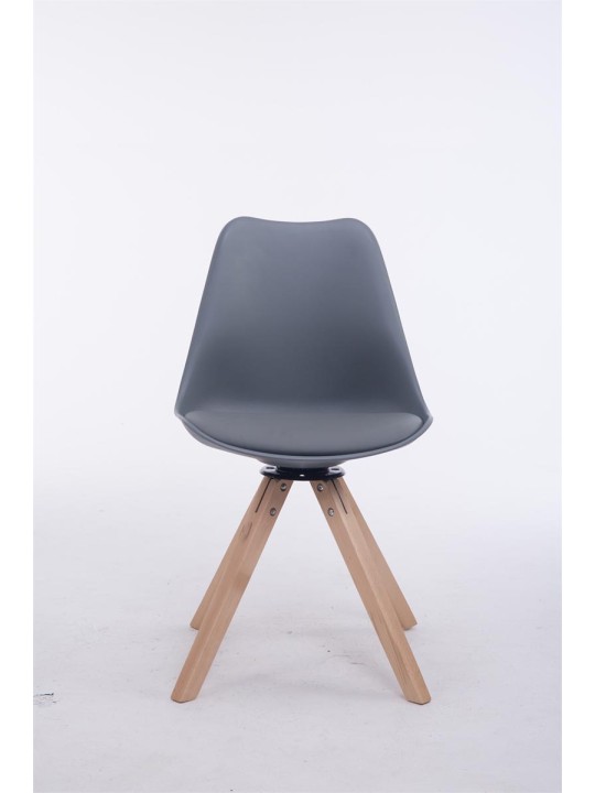 Scaun vizitator pivotant Troyes Piața Natura, gri