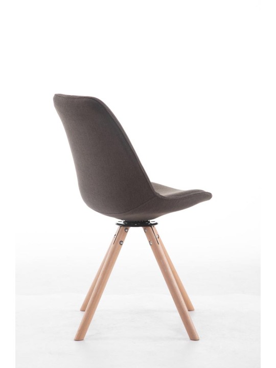 Scaun vizitator Troyes pivotant Natura Rotund, gri închis