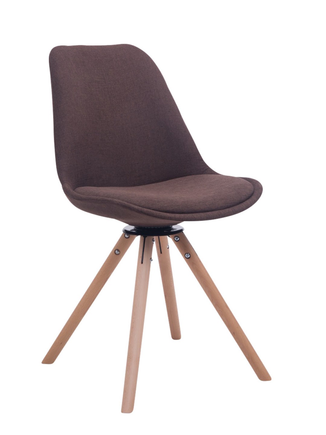 Scaun vizitator Troyes pivotant Natura Rotund, maro