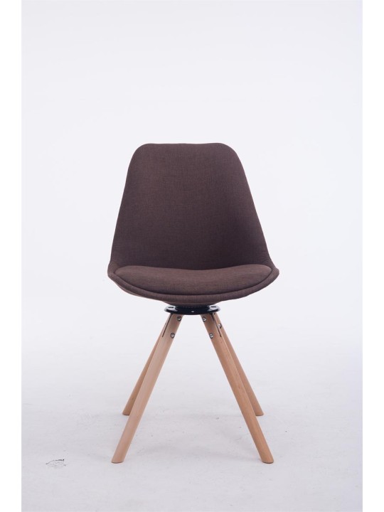 Scaun vizitator Troyes pivotant Natura Rotund, maro