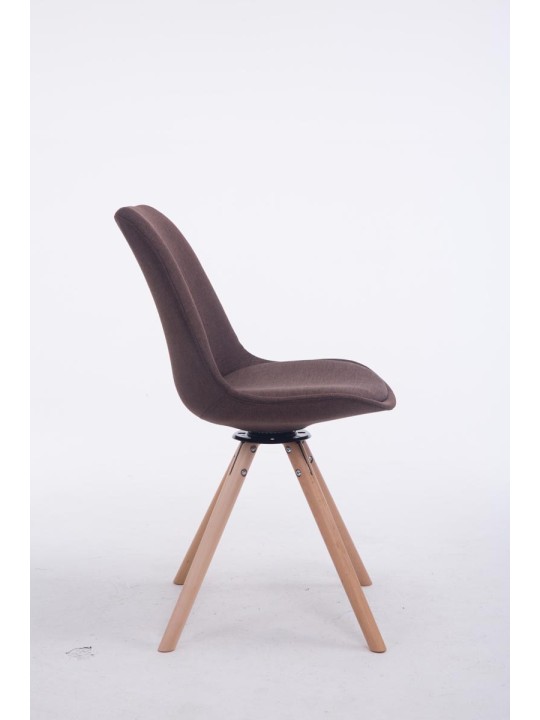 Scaun vizitator Troyes pivotant Natura Rotund, maro