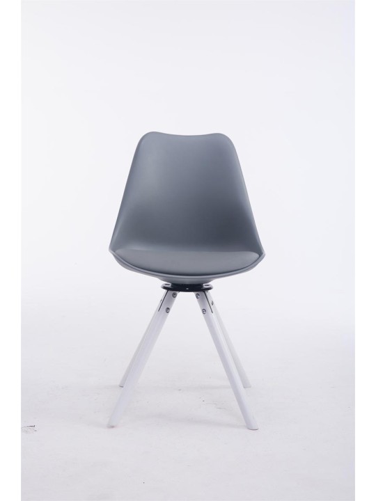 Scaun rotund pentru vizitatori Troyes, gri