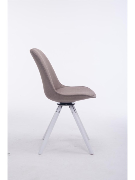 Scaun vizitator Troyes, rotund, rotund, taupe