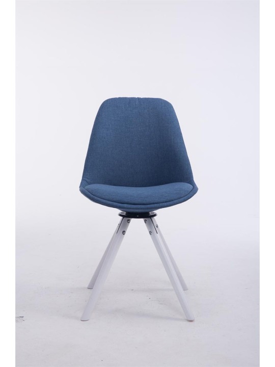 Scaun vizitator Troyes, rotund, rotund, albastru