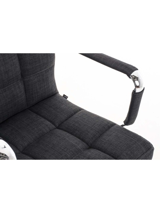 Scaun birou Deli V2 stofa, gri Scaun birou Deli V2 stofa, gri