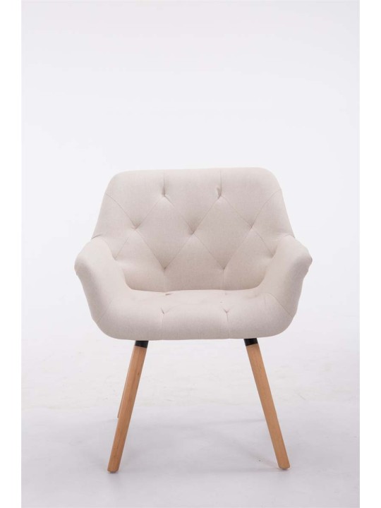 Scaun vizitator Cassidy material natural, bej Scaun vizitator Cassidy material natural, bej