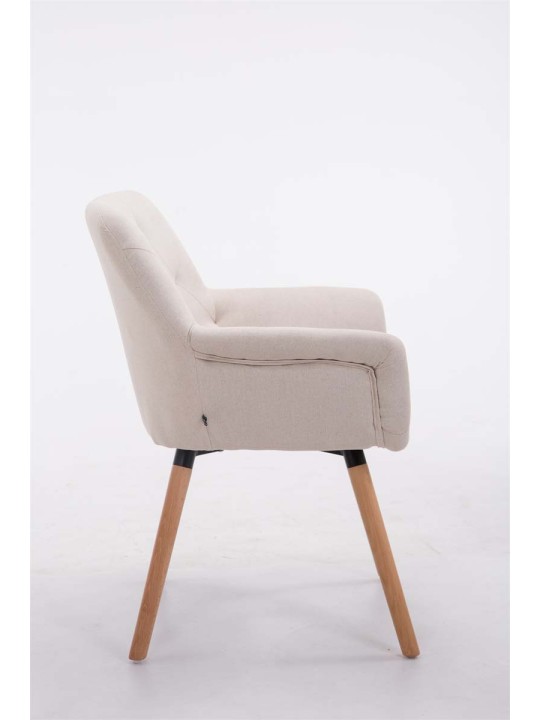 Scaun vizitator Cassidy material natural, bej Scaun vizitator Cassidy material natural, bej