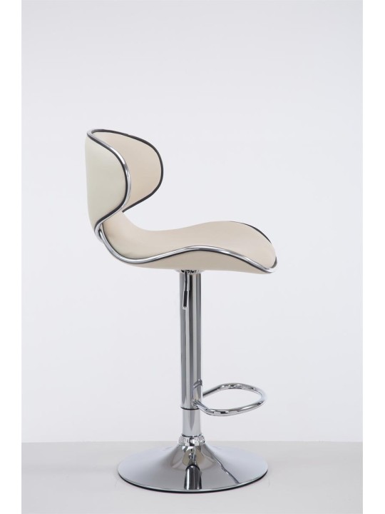 Scaun de bar Las Vegas V2 cromat, crem