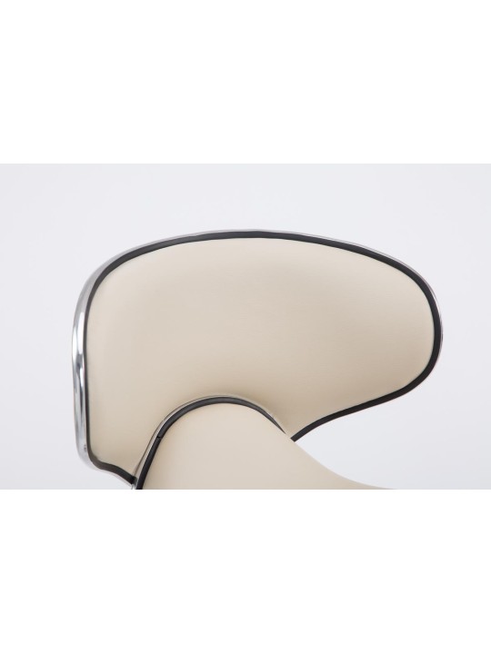 Scaun de bar Las Vegas V2 cromat, crem