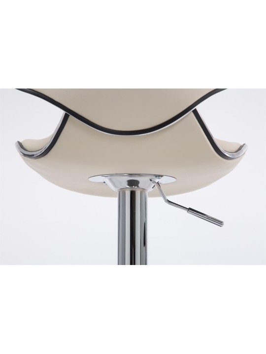 Scaun de bar Las Vegas V2 cromat, crem