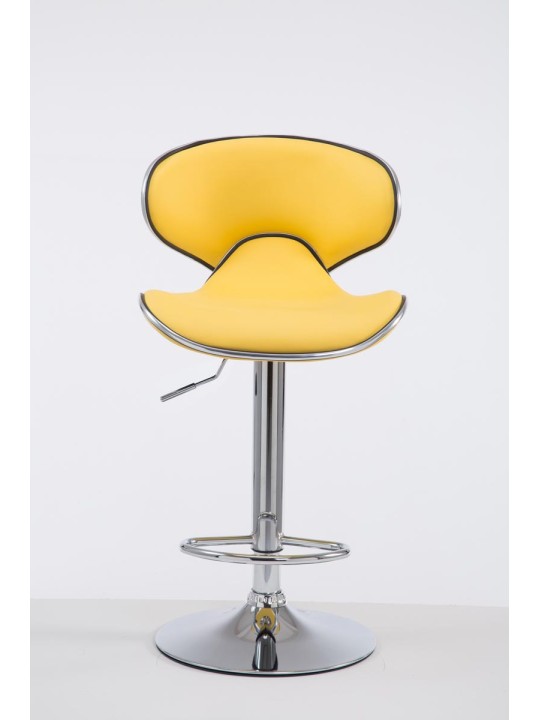 Scaun de bar Las Vegas V2 cromat, galben