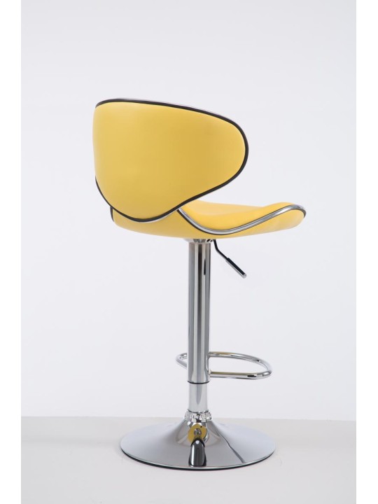 Scaun de bar Las Vegas V2 cromat, galben
