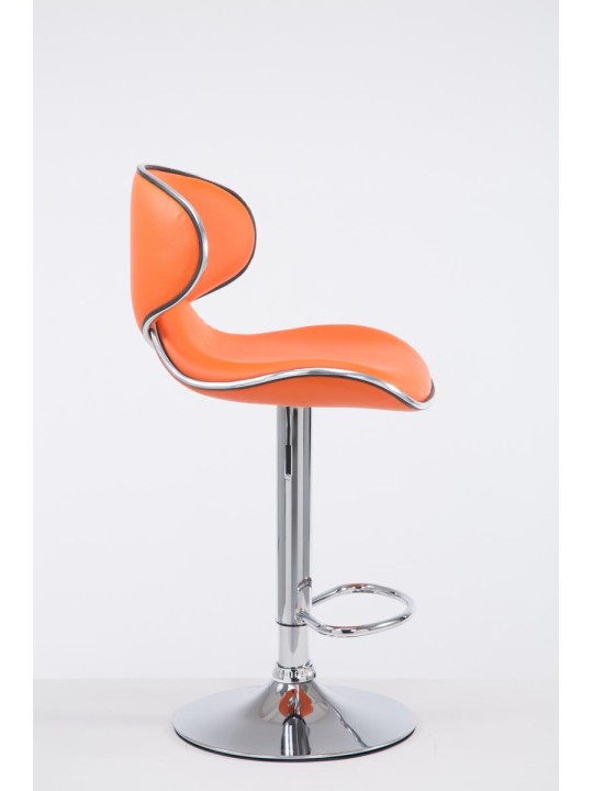 Scaun de bar Las Vegas V2 cromat, portocaliu
