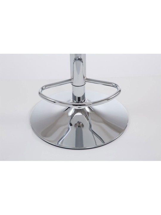 Scaun de bar Las Vegas V2 cromat, alb