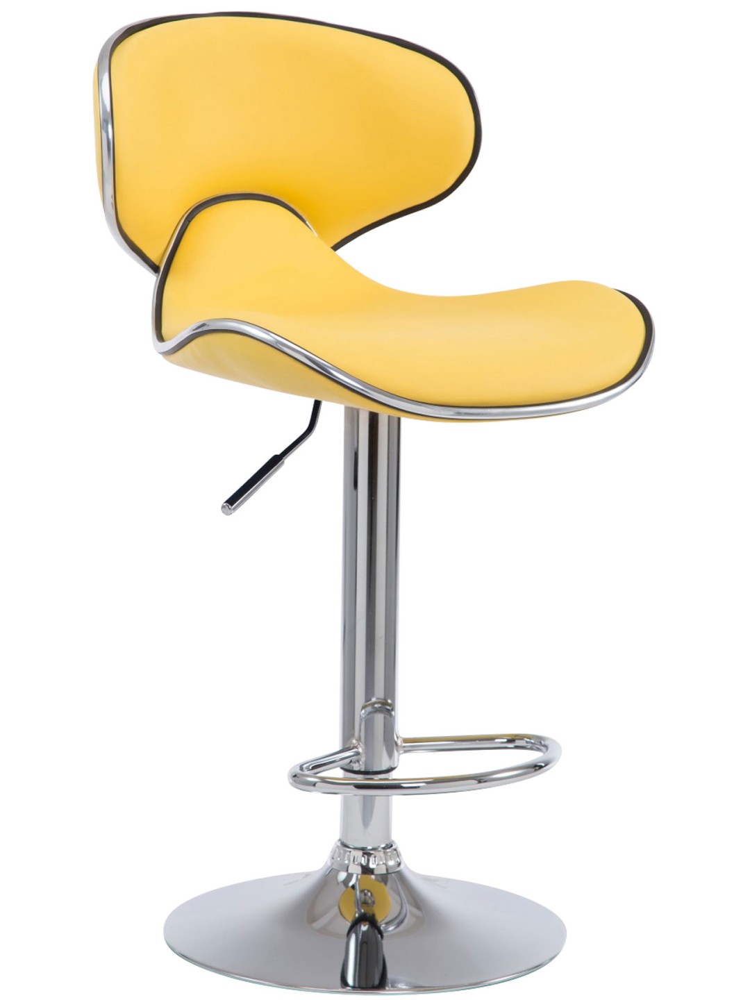 Scaun de bar Las Vegas V2 cromat, galben