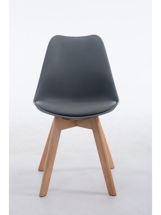 Scaun vizitator Borneo V2 Natura piele artificiala, gri