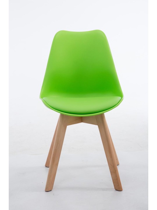 Scaun vizitator Borneo V2 Natura piele artificiala, verde