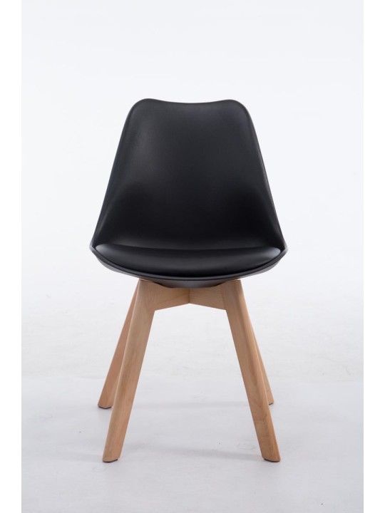 Scaun vizitator Borneo V2 Natura piele artificiala, negru