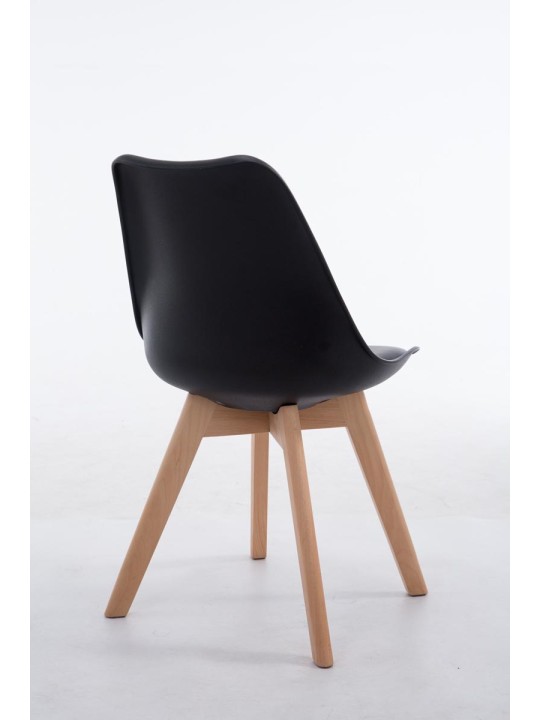 Scaun vizitator Borneo V2 Natura piele artificiala, negru