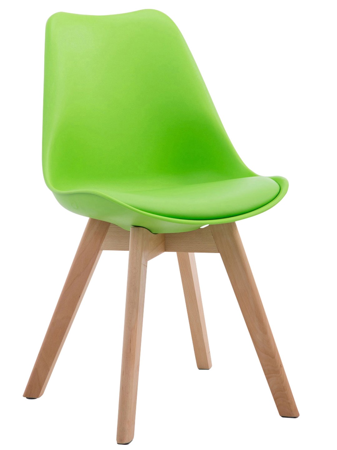 Scaun vizitator Borneo V2 Natura piele artificiala, verde