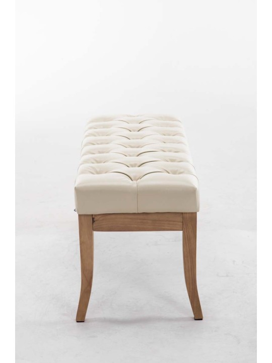 Banc Ramses imitatie piele antic-luminoasa 100, crem