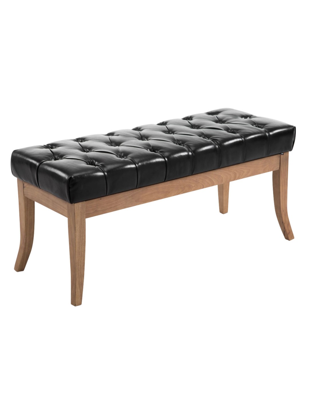 Banc Ramses imitatie piele antic-luminoasa 100, negru