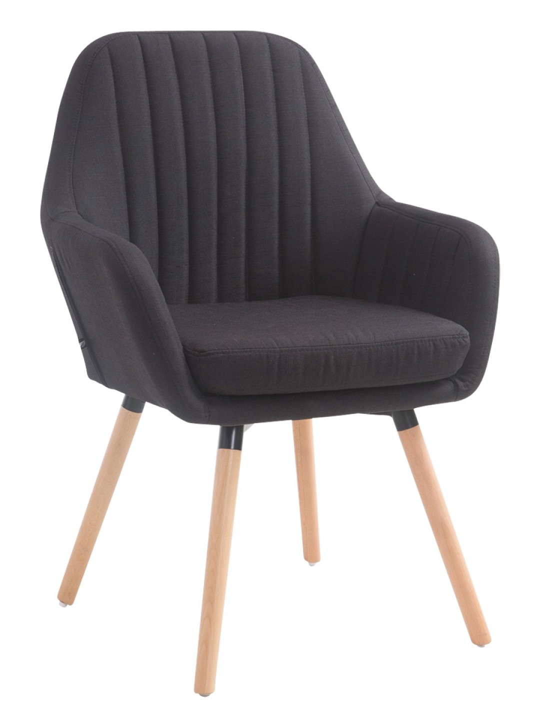 Scaun Florian stofa Natura, negru