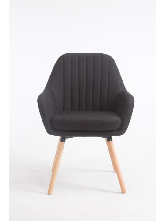 Scaun Florian stofa Natura, negru