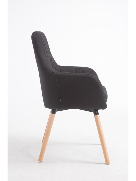 Scaun Florian stofa Natura, negru