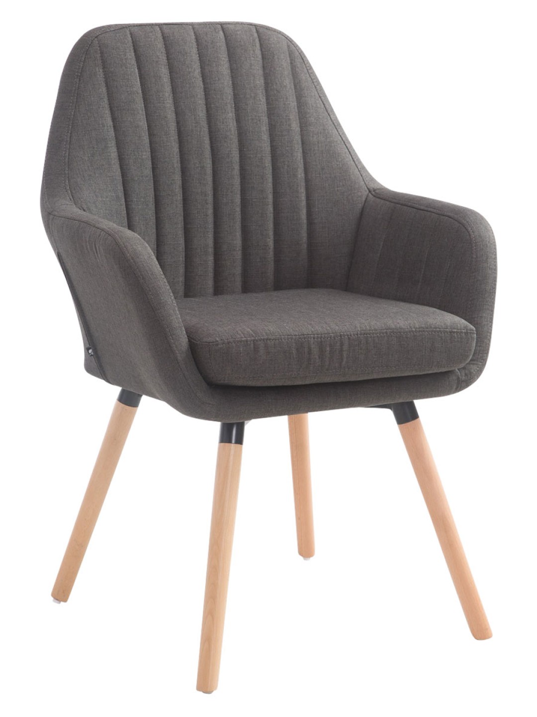 Scaun Florian stofa Natura, gri închis