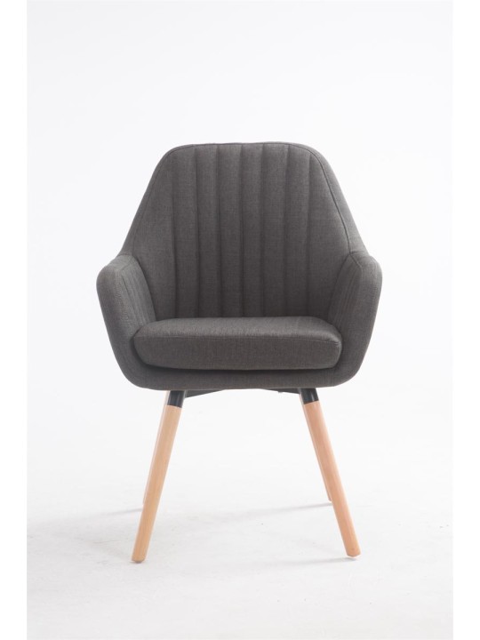 Scaun Florian stofa Natura, gri închis