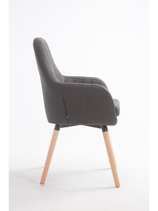 Scaun Florian stofa Natura, gri închis