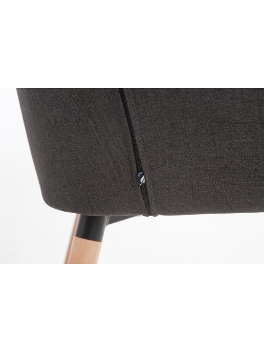 Scaun Florian stofa Natura, gri închis