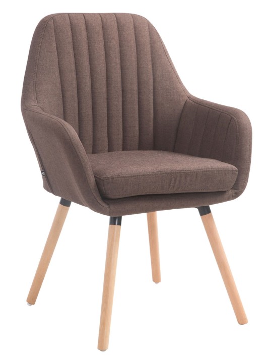 Scaun Florian stofa Natura, maro