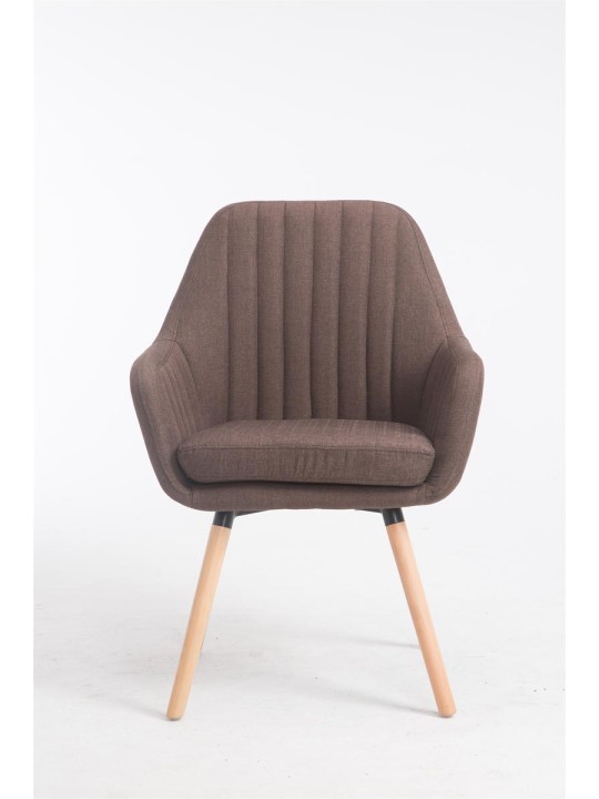 Scaun Florian stofa Natura, maro